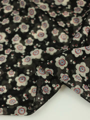 Load image into Gallery viewer, Val Floral on Black Stretch Mesh