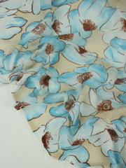 Load image into Gallery viewer, Remi Floral (Blue) Stretch Mesh
