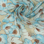 Load image into Gallery viewer, Remi Floral (Blue) Stretch Mesh
