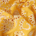 Load image into Gallery viewer, Yellow Sanibel 100% Cotton Broderie Anglaise
