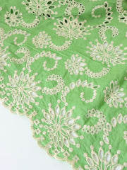 Load image into Gallery viewer, Mantis Green Sanibel 100% Cotton Broderie Anglaise