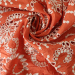 Load image into Gallery viewer, Rust Sanibel 100% Cotton Broderie Anglaise
