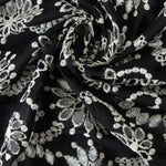 Load image into Gallery viewer, Black Sanibel 100% Cotton Broderie Anglaise
