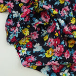 Load image into Gallery viewer, Flower Bed on Navy Rayon Challis
