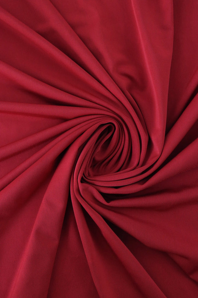 Heritage Red Silky ITY | Designer Deadstock | Surge Fabric Shop