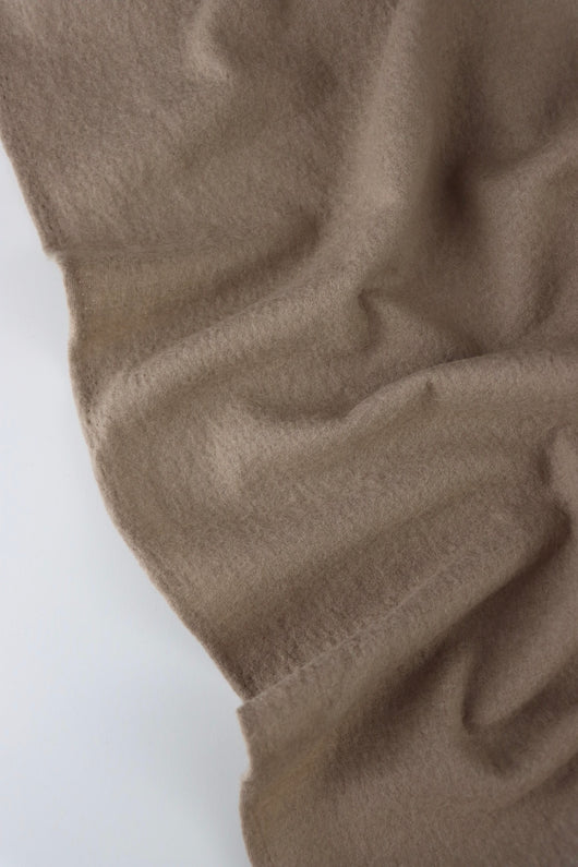 Dark Taupe Bellevue Brushed Wool Knit | By The Half Yard
