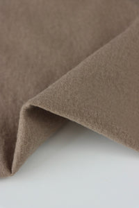 Dark Taupe Bellevue Brushed Wool Knit | By The Half Yard