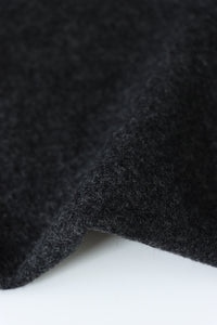 Dark Charcoal Bellevue Brushed Wool Knit | By The Half Yard