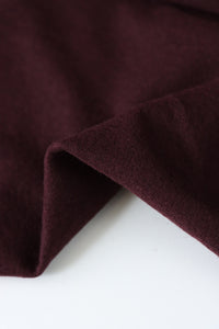 Dark Burgundy Bellevue Brushed Wool Knit | By The Half Yard
