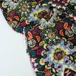 Load image into Gallery viewer, Citrus &amp; Teal Kaleidoscope Rayon Challis
