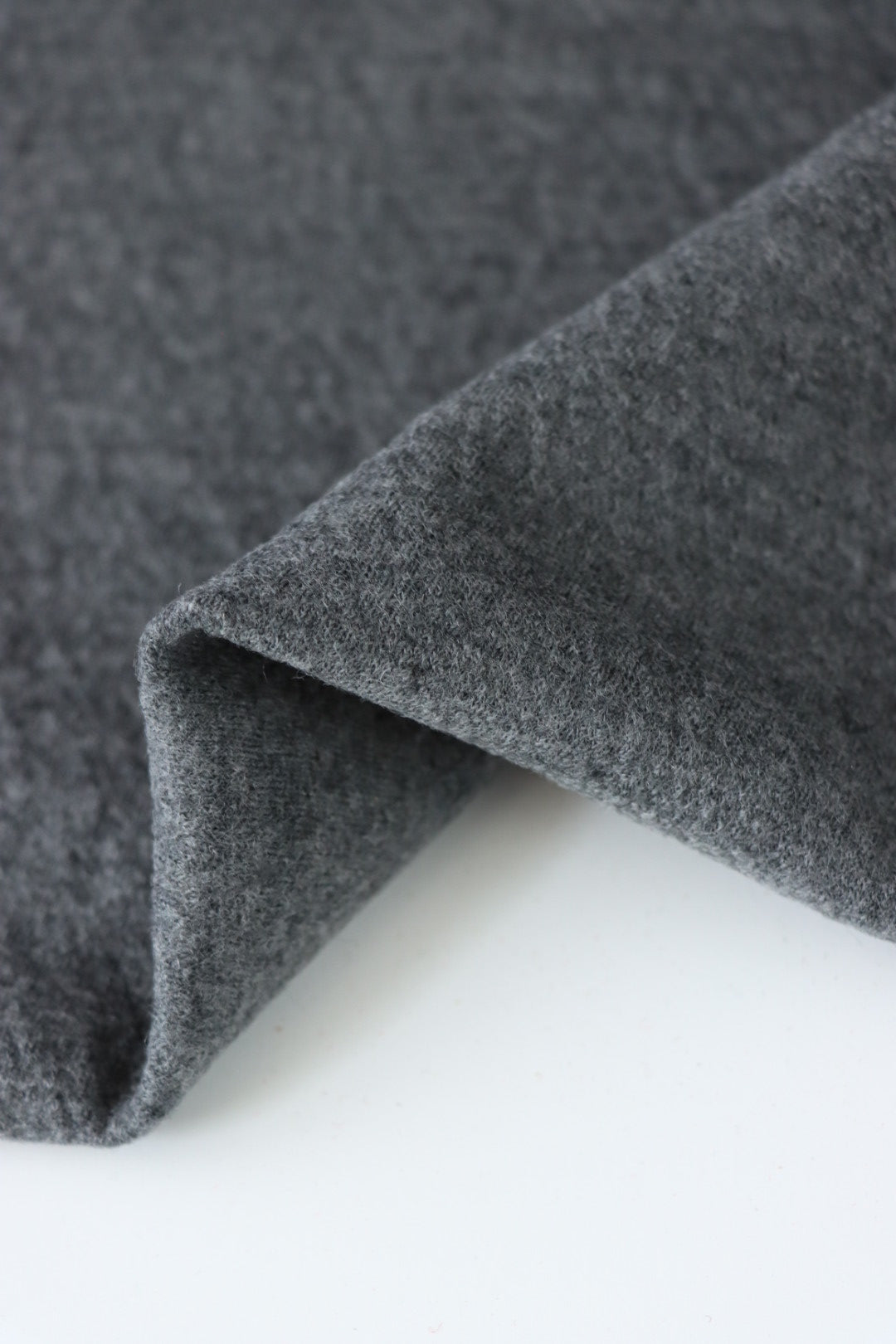 Heathered Medium Gray Bellevue Brushed Wool Knit