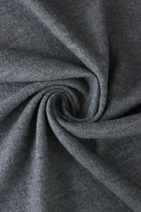 Heathered Medium Gray Bellevue Brushed Wool Knit | By The Half Yard