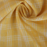 Load image into Gallery viewer, Yellow Plaid W/ Lurex 100% Linen
