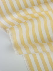 Load image into Gallery viewer, Yellow &amp; Ivory 3/8" Stripe W/ Lurex 100% Linen