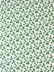 Load image into Gallery viewer, Green Cloverfield on Ivory Rayon Challis