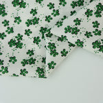 Load image into Gallery viewer, Green Cloverfield on Ivory Rayon Challis
