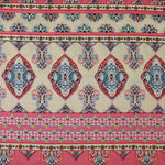 Load image into Gallery viewer, Melon Pink &amp; Aqua Boho Stripe Rayon Challis
