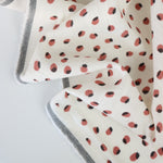 Load image into Gallery viewer, Acorn Dot on Ivory Linen Rayon Blend
