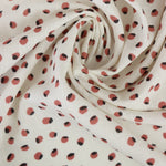 Load image into Gallery viewer, Acorn Dot on Ivory Linen Rayon Blend
