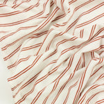 Load image into Gallery viewer, Rust Double Pinstripe Rayon Spandex Jersey | Made in USA
