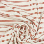 Load image into Gallery viewer, Rust Double Pinstripe Rayon Spandex Jersey | Made in USA
