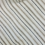 Load image into Gallery viewer, Taupe/Black/Ivory Ticking Stripe 100% Linen
