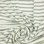 Load image into Gallery viewer, Light Olive Double Pinstripe Rayon Spandex Jersey | Made in USA
