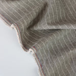 Load image into Gallery viewer, Stone &amp; Ivory Pinstripe 100% Linen
