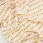 Load image into Gallery viewer, Golden Yellow Double Pinstripe Rayon Spandex Jersey | Made in USA
