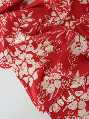 Load image into Gallery viewer, Hawaiian Floral on Punch Rayon Challis