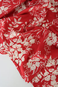 Hawaiian Floral on Punch Rayon Challis