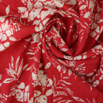 Load image into Gallery viewer, Hawaiian Floral on Punch Rayon Challis
