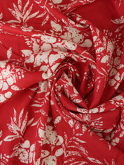 Load image into Gallery viewer, Hawaiian Floral on Punch Rayon Challis