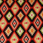 Load image into Gallery viewer, Citrine &amp; Red Edgy Diamonds Rayon Challis
