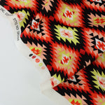Load image into Gallery viewer, Citrine &amp; Red Edgy Diamonds Rayon Challis
