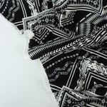 Load image into Gallery viewer, 1YD PRECUT; Black &amp; White Chevron Rayon Challis
