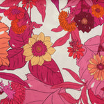 Load image into Gallery viewer, Tropical Fuchsia Floral Italian Linen Viscose
