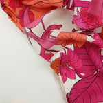 Load image into Gallery viewer, Tropical Fuchsia Floral Italian Linen Viscose
