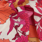 Load image into Gallery viewer, Tropical Fuchsia Floral Italian Linen Viscose

