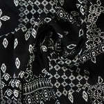 Load image into Gallery viewer, Patchwork on Black Rayon Challis
