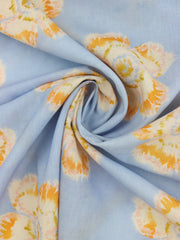 Load image into Gallery viewer, Tie Dye Flowers on Soft Peri Italian Linen Viscose
