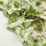 Load image into Gallery viewer, Green Roses &amp; Vines Italian Linen Viscose
