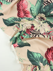 Load image into Gallery viewer, Stenciled in the Tropics Italian Linen Viscose