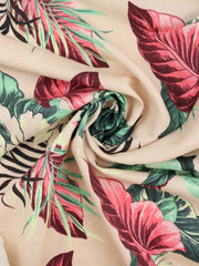 Load image into Gallery viewer, Stenciled in the Tropics Italian Linen Viscose