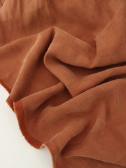 Load image into Gallery viewer, Pumpkin Spice Grenada Grid Sandwashed Cupro Tencel