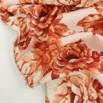 Load image into Gallery viewer, Vermillion Vintage Roses Italian Linen Viscose
