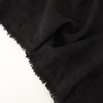 Load image into Gallery viewer, Black Grenada Grid Sandwashed Cupro Tencel
