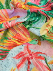 Load image into Gallery viewer, Macaws in the Palms Italian Linen Viscose