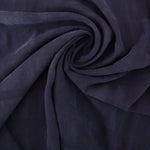Load image into Gallery viewer, Navy Grenada Grid Sandwashed Cupro Tencel
