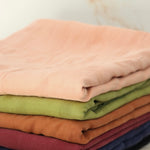 Load image into Gallery viewer, 2YD PRECUT; Rose Tea Grenada Grid Sandwashed Cupro Tencel
